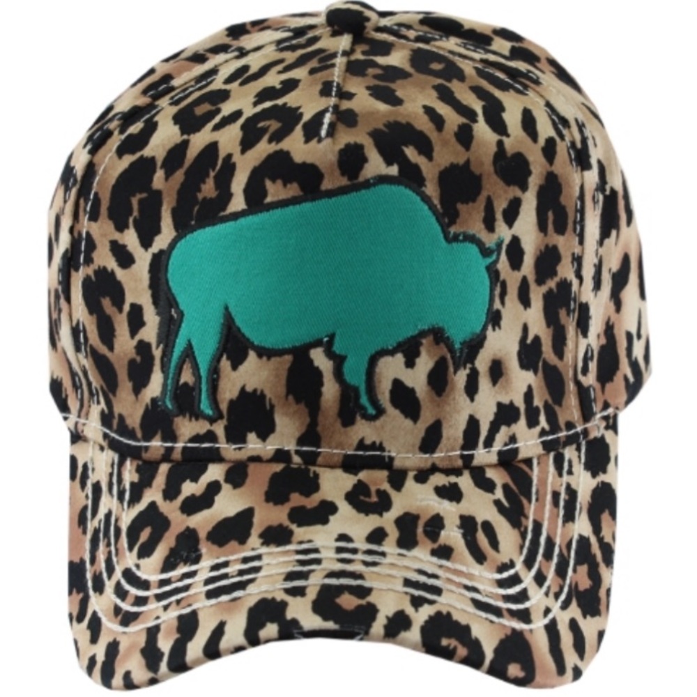 Bison Buffalo Leopard Trucker Hat🌵